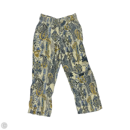 Pants Wide Leg By Maurices In Blue & Yellow, Size: S