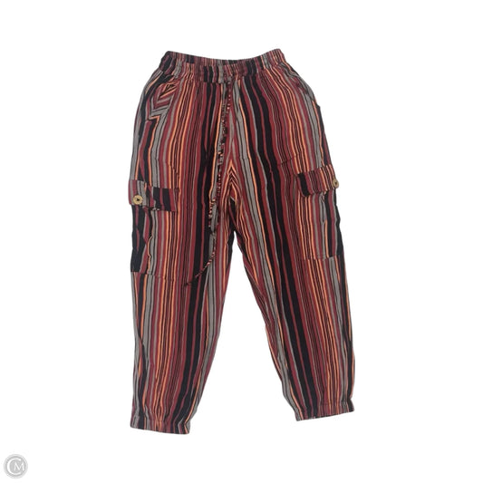 Pants Joggers By Angie In Striped Pattern, Size: S