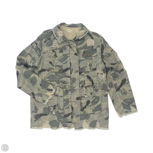 Jacket Utility By Pol In Camouflage Print, Size: S