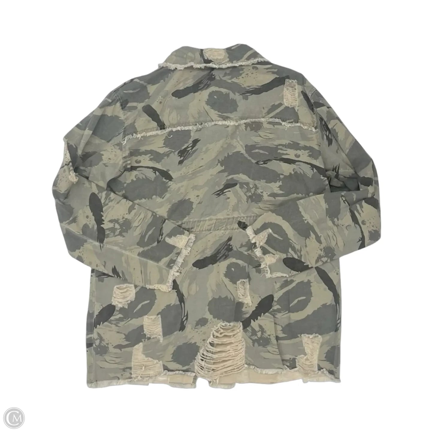 Jacket Utility By Pol In Camouflage Print, Size: S