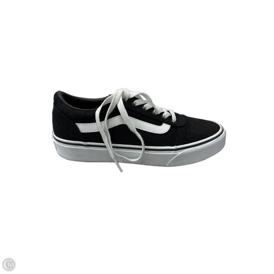 Shoes Sneakers By Vans In Black & White, Size: 7