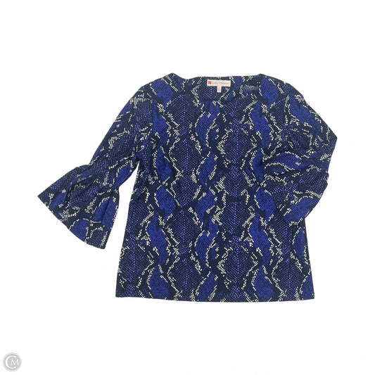 Blouse 3/4 Sleeve By Jude Connally In Blue, Size: M