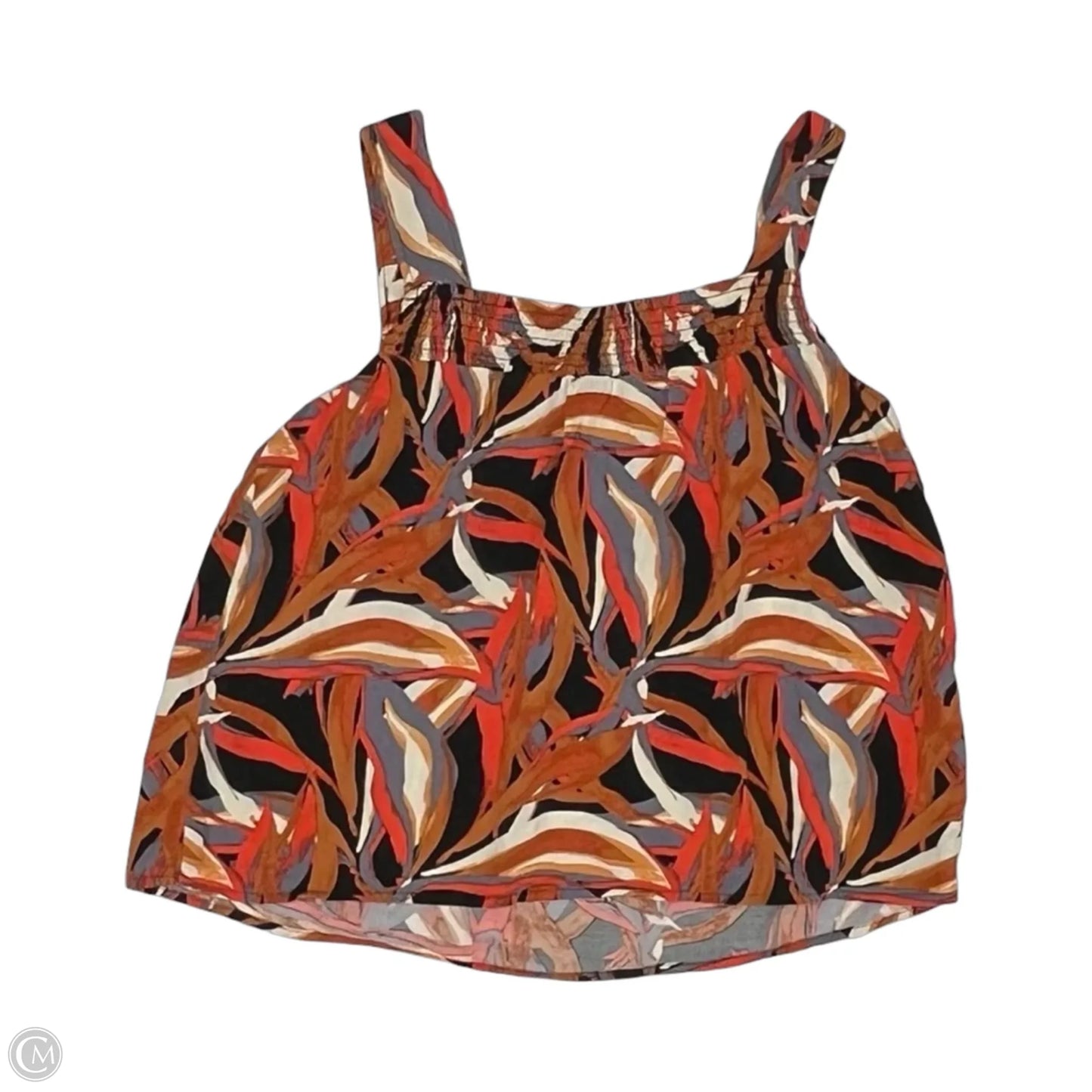 Blouse Sleeveless By Evereve In Grey & Orange, Size: M