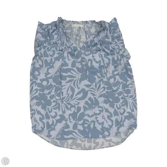 Blouse Sleeveless By Maison Damelie In Blue, Size: S