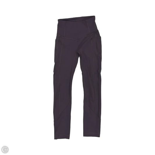 Athletic Leggings By Lululemon In Purple, Size: Xs