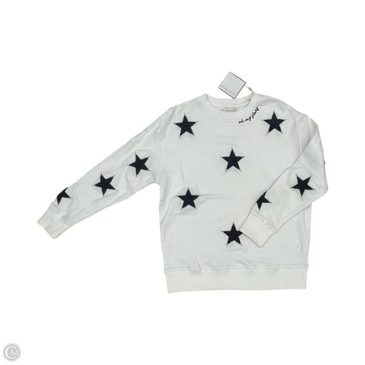 Sweatshirt Crewneck By Shiraleah In Blue & White, Size: S