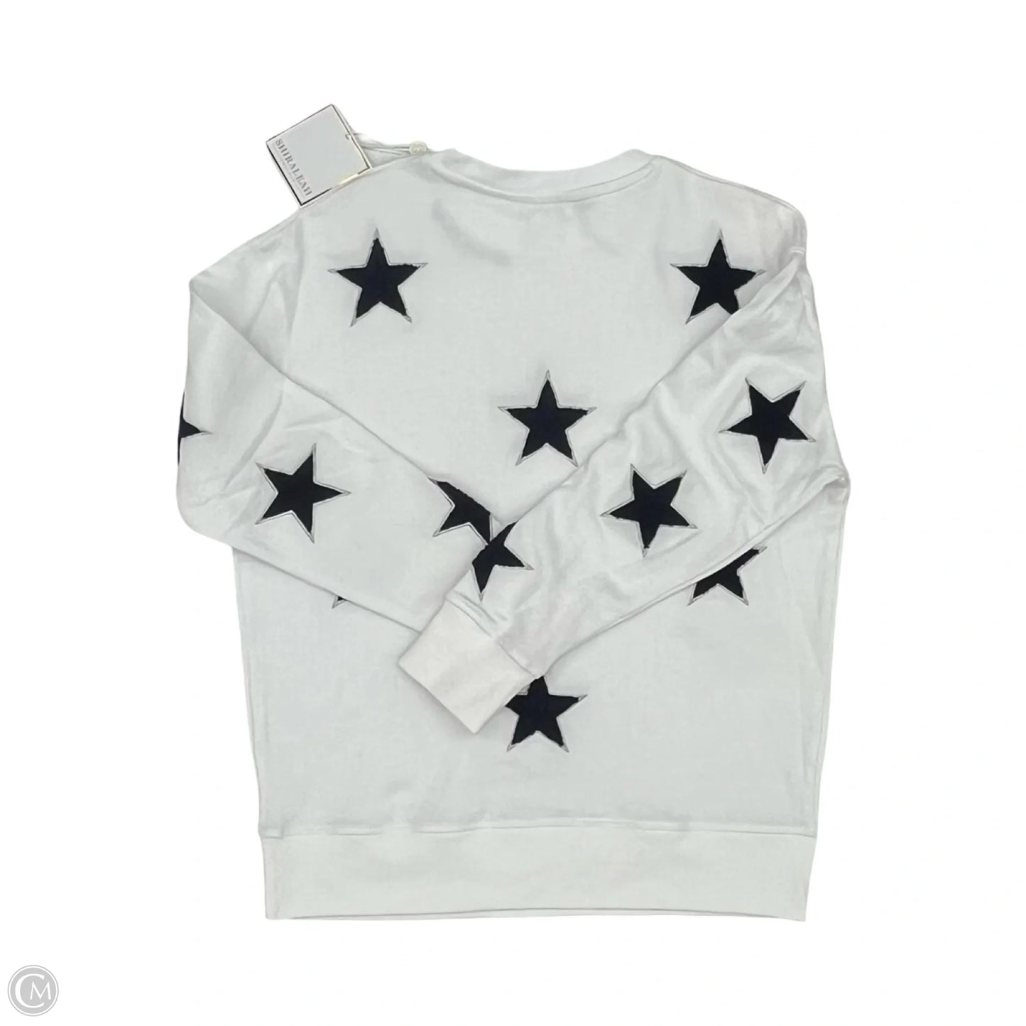 Sweatshirt Crewneck By Shiraleah In Blue & White, Size: S