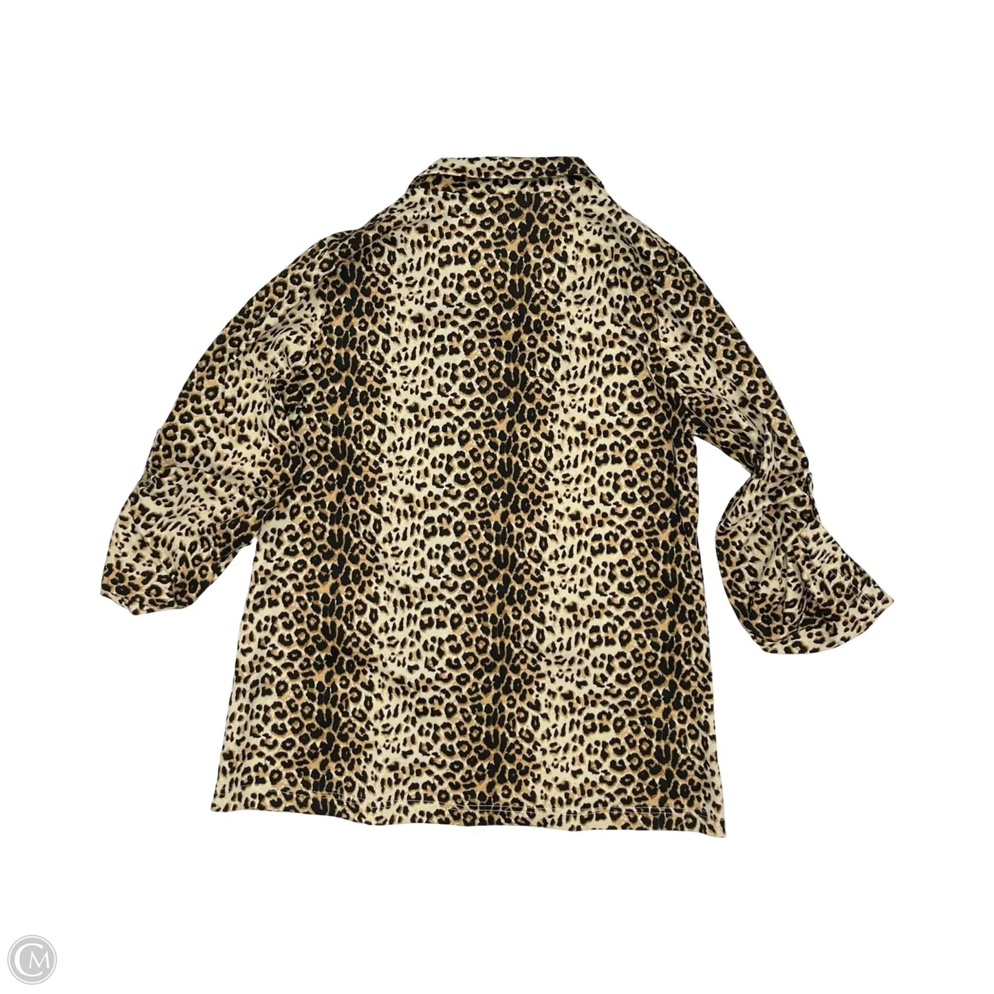 Blazer By Andree By Unit In Animal Print, Size: L