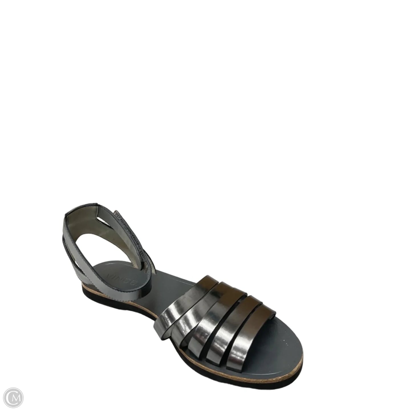 Sandals Flats By Vince In Silver, Size: 6.5