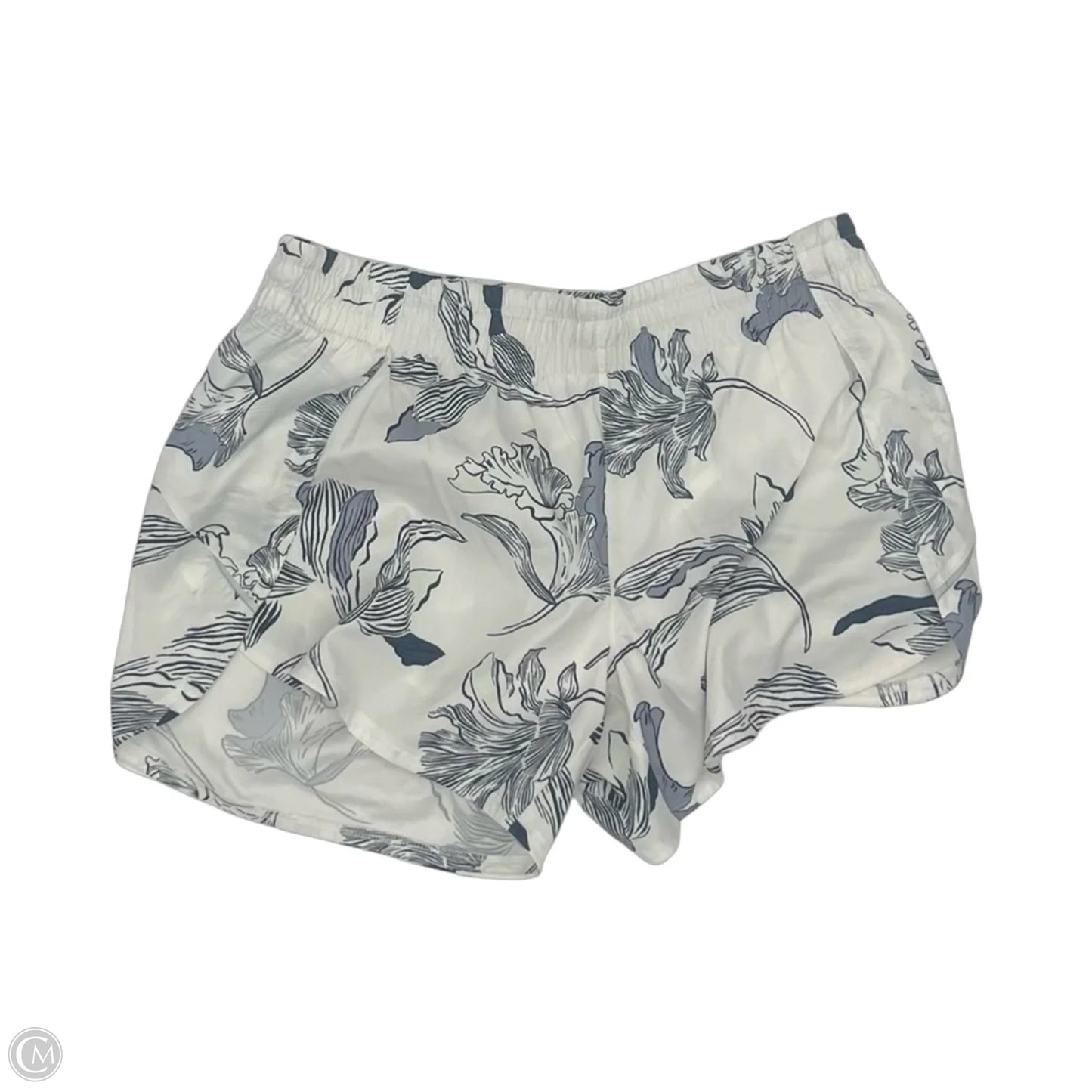 Athletic Shorts By Athleta In Grey & White, Size: M