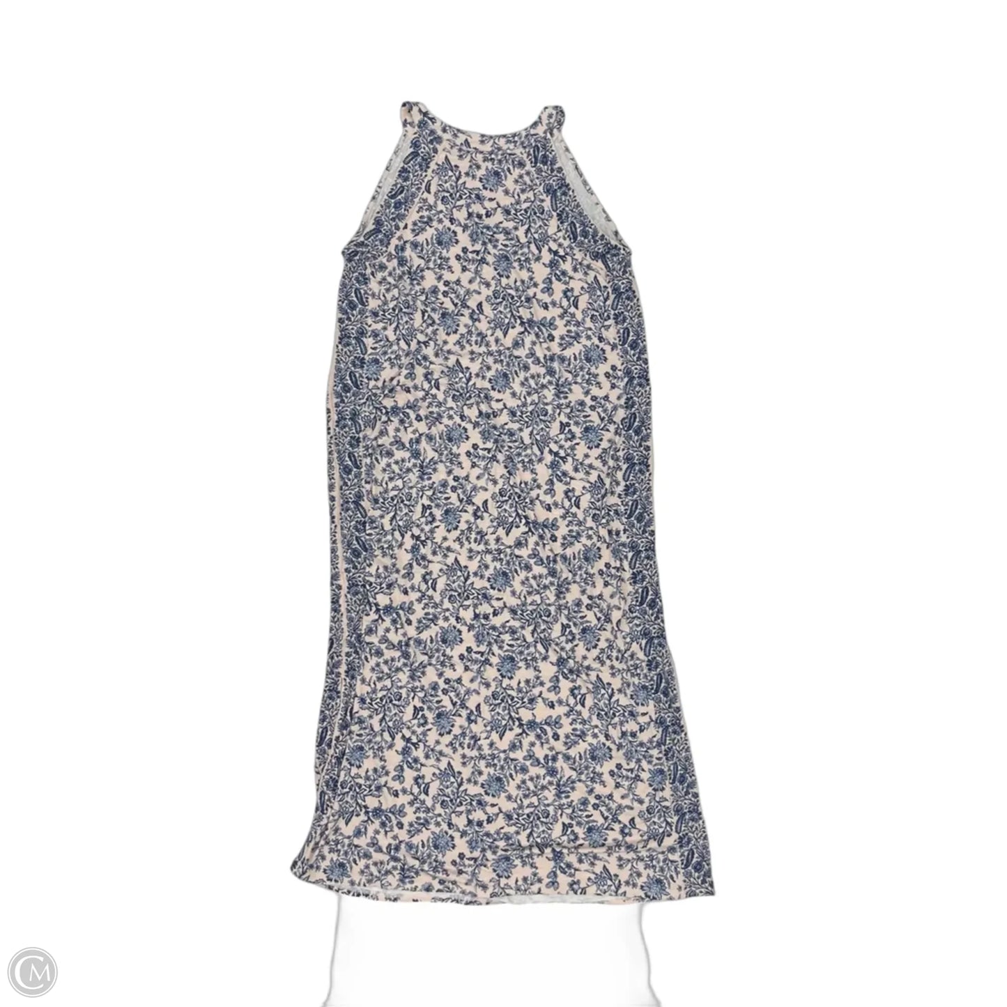 Dress Casual Maxi By J. Jill In Blue & Pink, Size: L