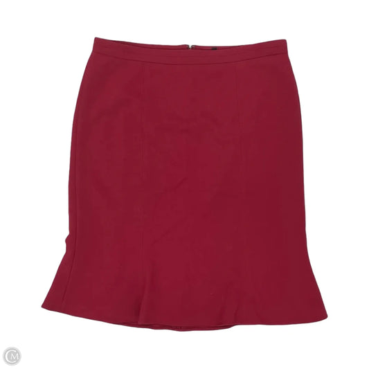Skirt By White House Black Market In Red, Size: 14