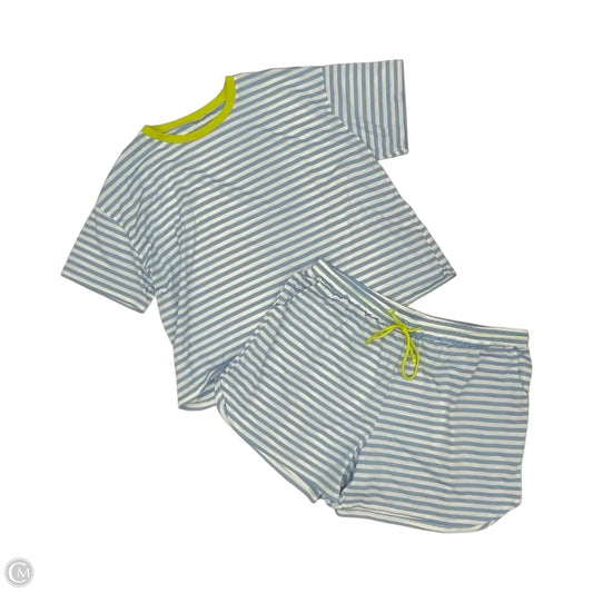 Lounge Set Shorts By Clothes Mentor In Blue & White, Size: 5