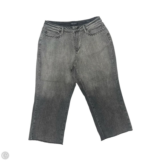 Jeans Cropped By Judy Blue In Black Denim, Size: 18w