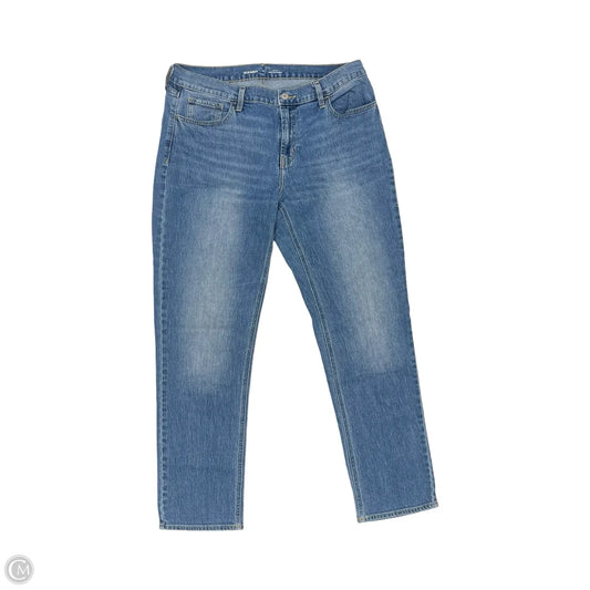 Jeans Straight By Old Navy In Blue Denim, Size: 12
