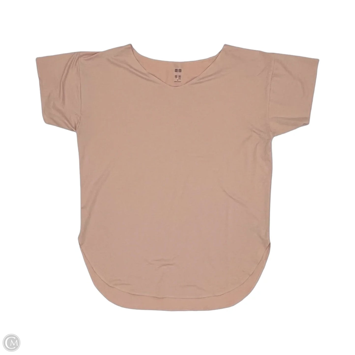 Athletic Top Short Sleeve By Uniqlo In Pink, Size: M