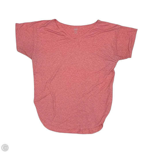 Athletic Top Short Sleeve By Uniqlo In Pink, Size: M