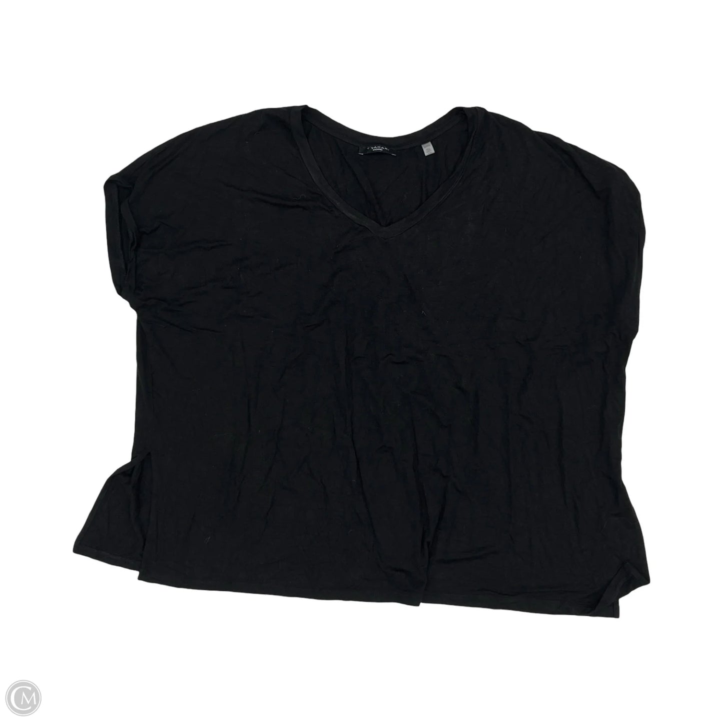 Top Short Sleeve Basic By Tahari In Black, Size: 3x