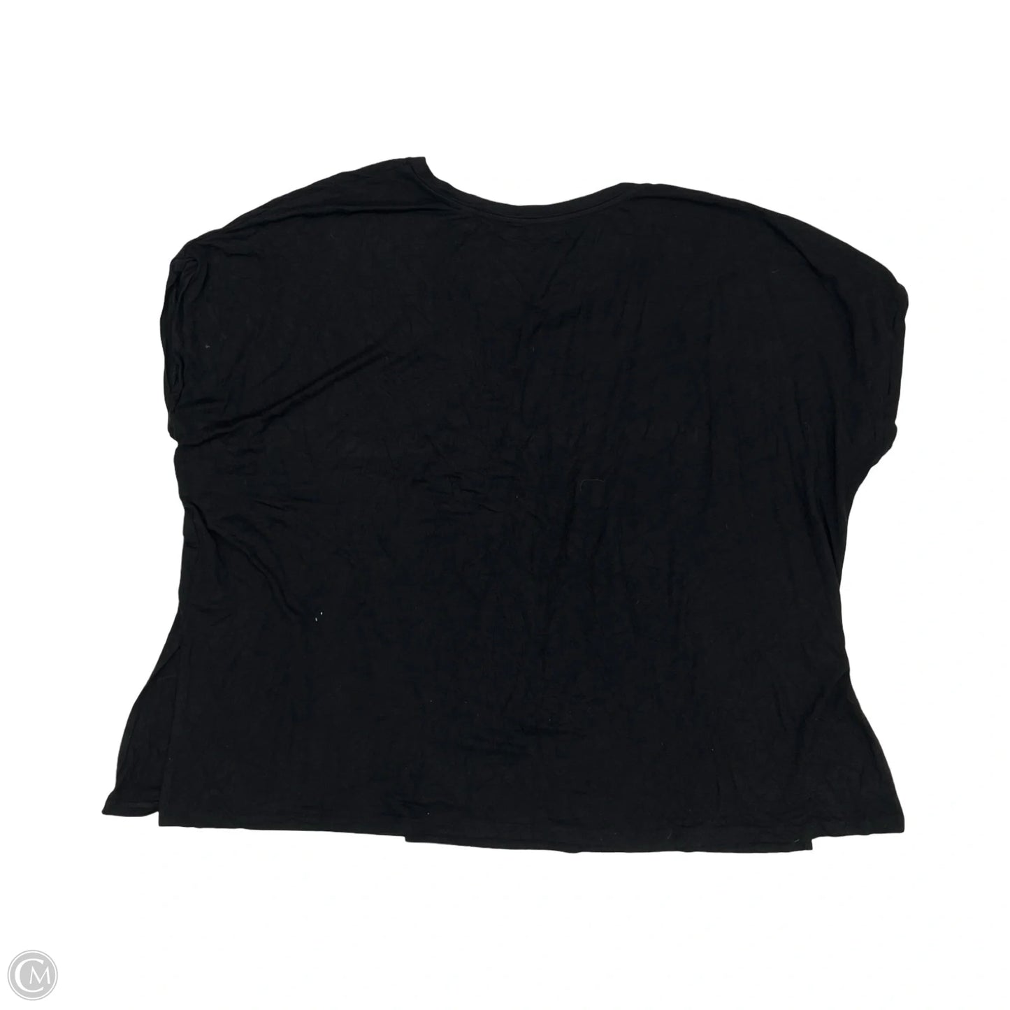 Top Short Sleeve Basic By Tahari In Black, Size: 3x