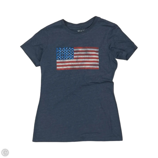 Top Short Sleeve By Ariat In Blue, Size: M
