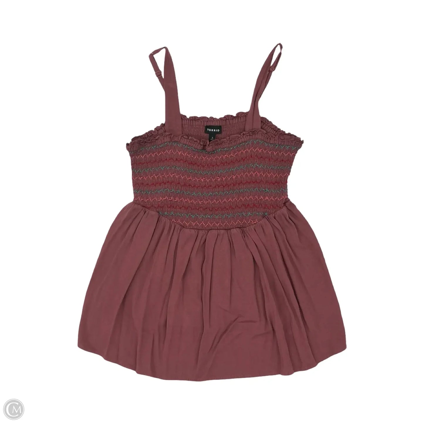 Top Sleeveless By Torrid In Pink, Size: 2x