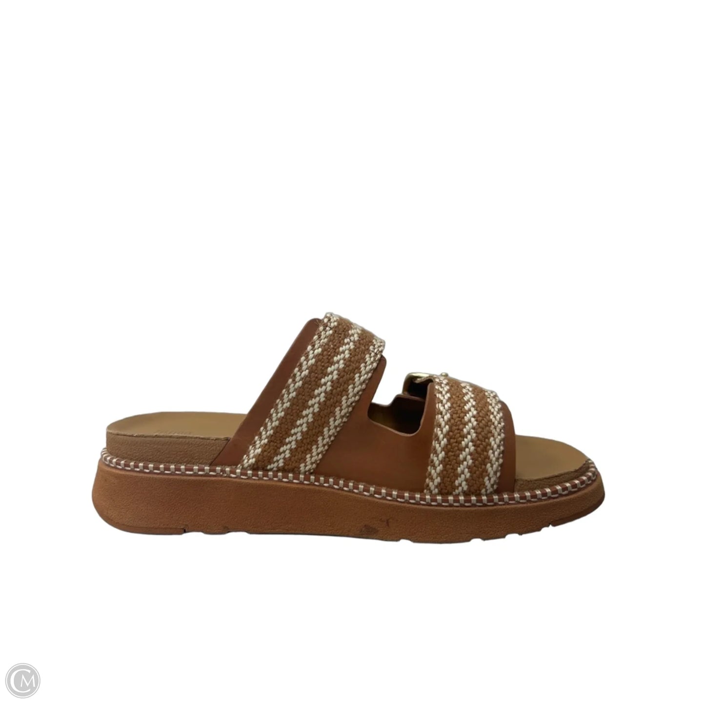 Sandals Heels Platform By Fitflop In Tan, Size: 9
