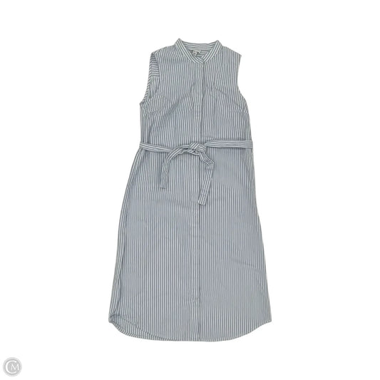 Dress Casual Midi By Vero Moda In Blue & White, Size: M