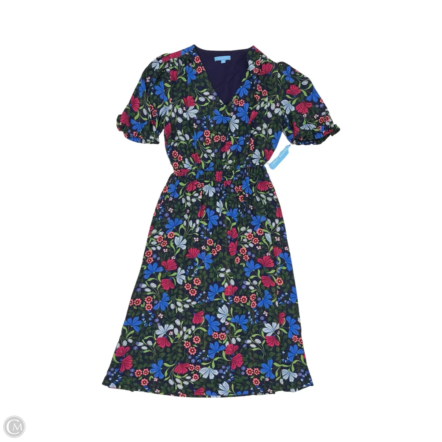 Dress Party Midi By Draper James In Blue & Green, Size: Xs
