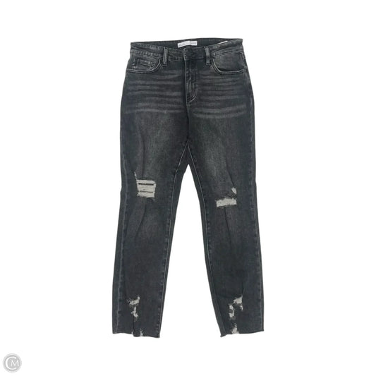 Jeans Straight By Kancan In Black Denim, Size: 6