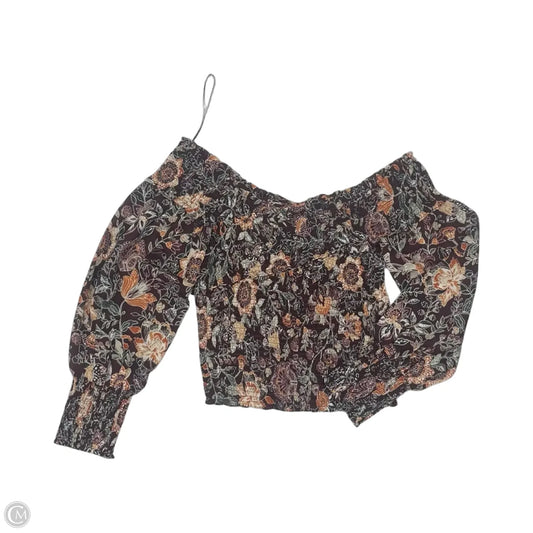 Blouse Long Sleeve By Bb Dakota In Purple, Size: L