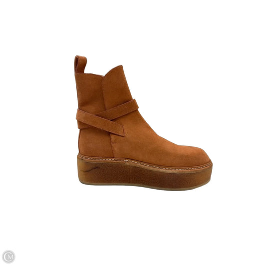 Boots Ankle Flats By Ulla Johnson In Orange, Size: 5.5