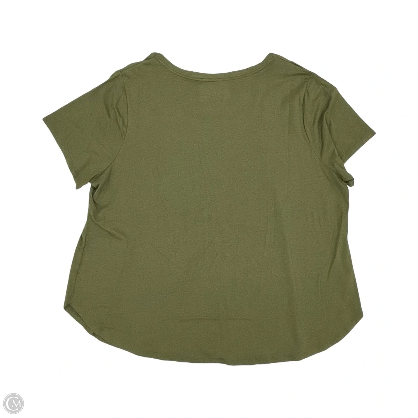 Top Short Sleeve Basic By Ava & Viv In Green, Size: 3x