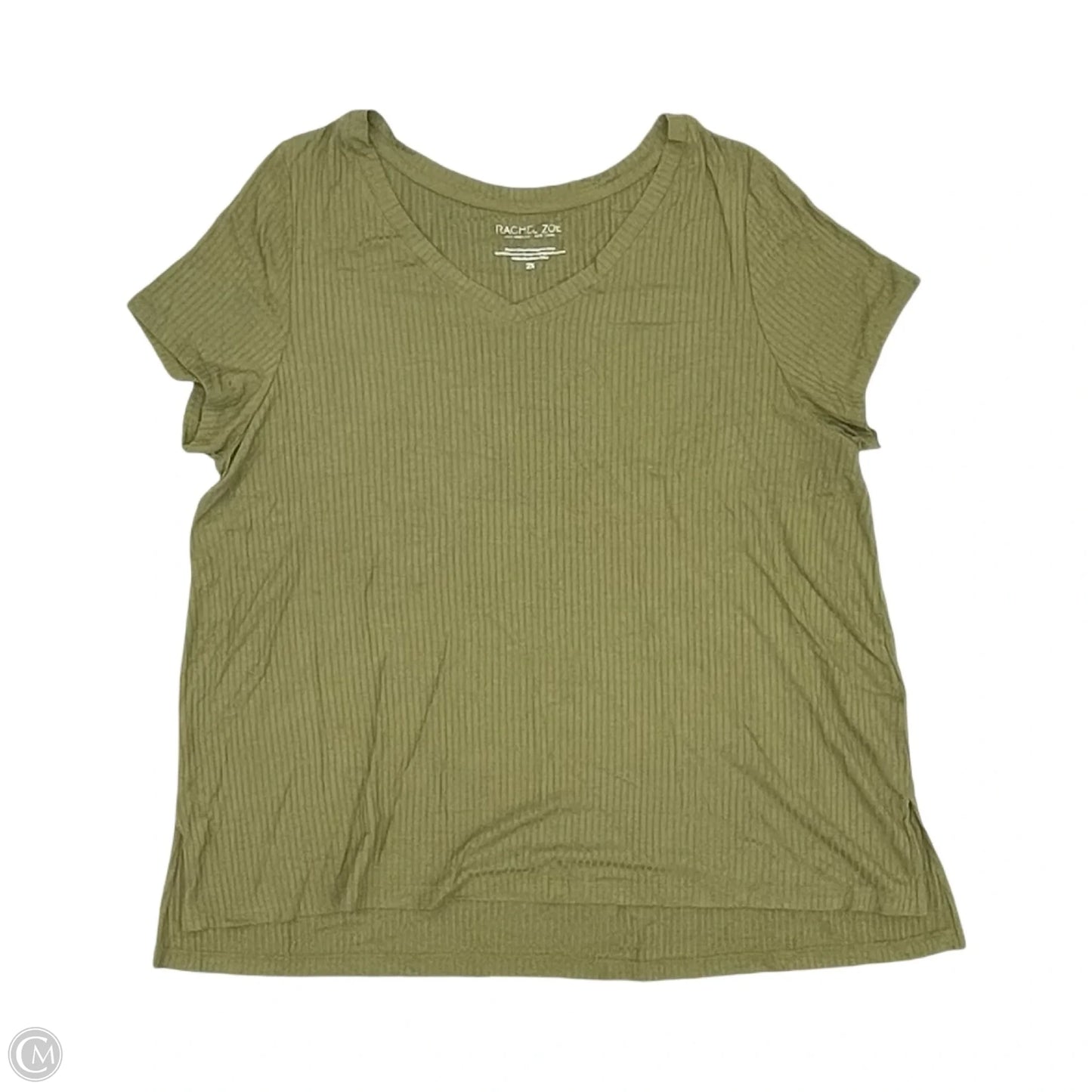 Top Short Sleeve By Rachel Zoe In Green, Size: 2x
