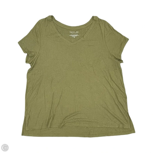 Top Short Sleeve By Rachel Zoe In Green, Size: 2x