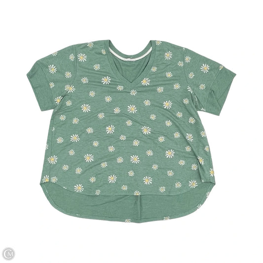 Top Short Sleeve By Jane And Delancey In Green, Size: 2x