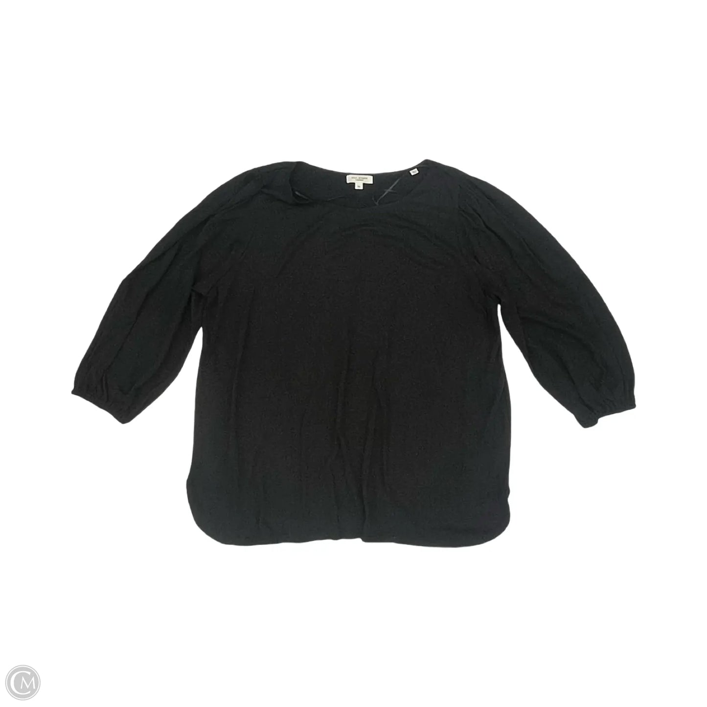 Top 3/4 Sleeve By Max Studio In Black, Size: 2x