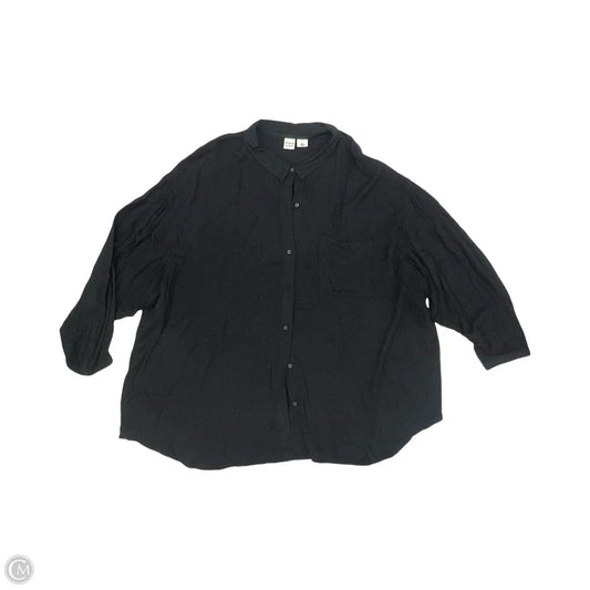 Blouse Long Sleeve By Melrose And Market In Black, Size: 3x