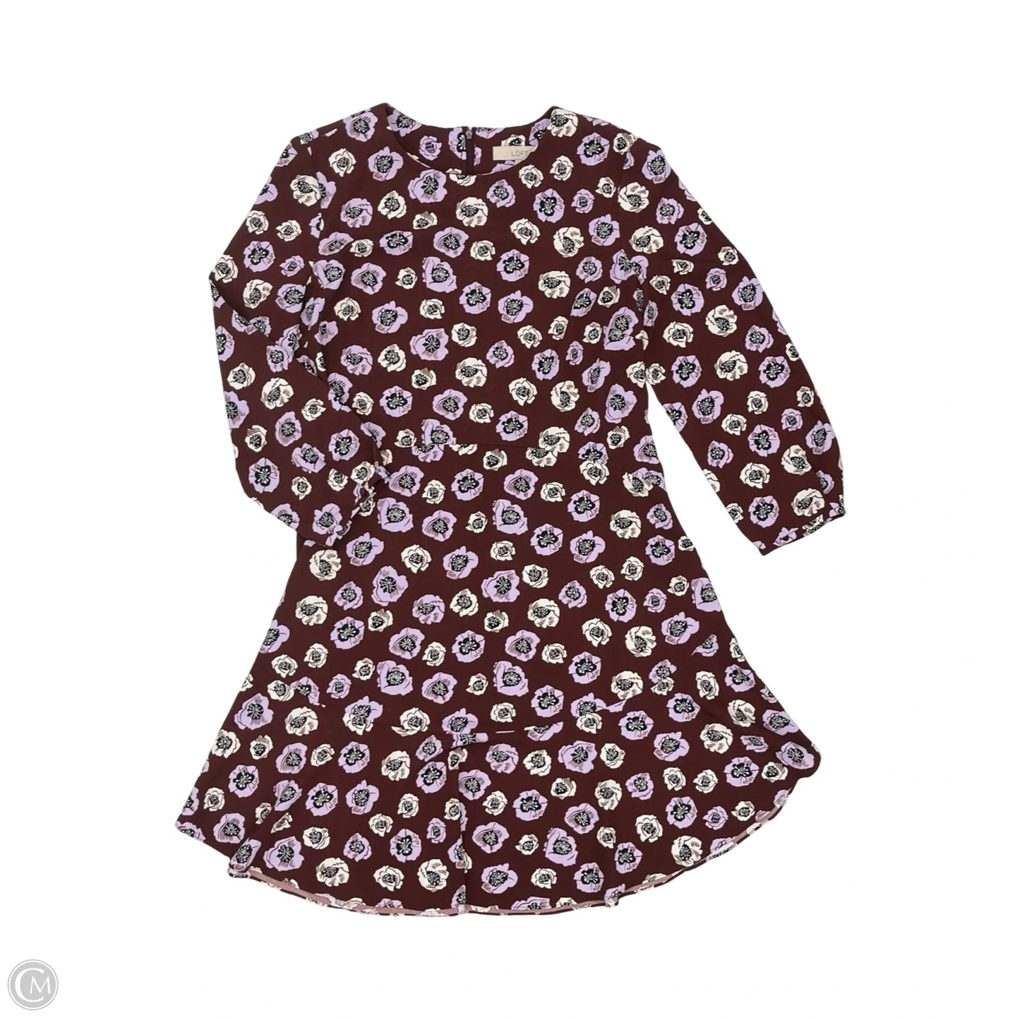 Dress Party Short By Loft In Maroon, Size: 14