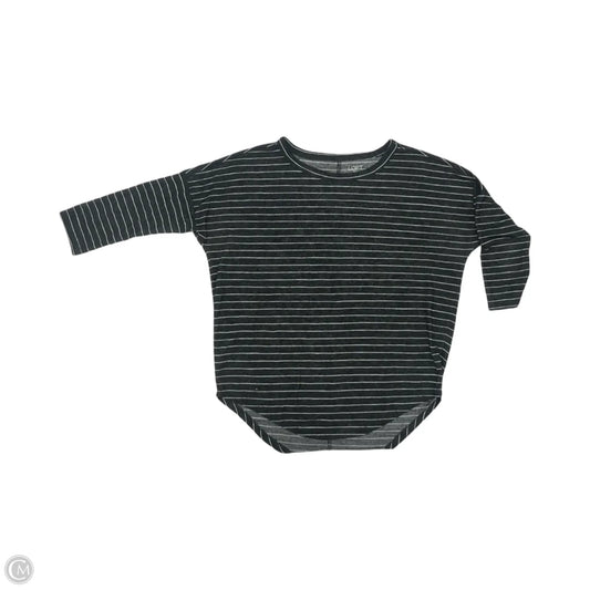 Top 3/4 Sleeve By Loft In Black & White, Size: Xs