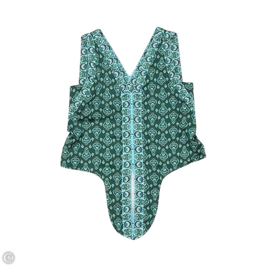 Blouse Sleeveless By Loft In Green, Size: Xs