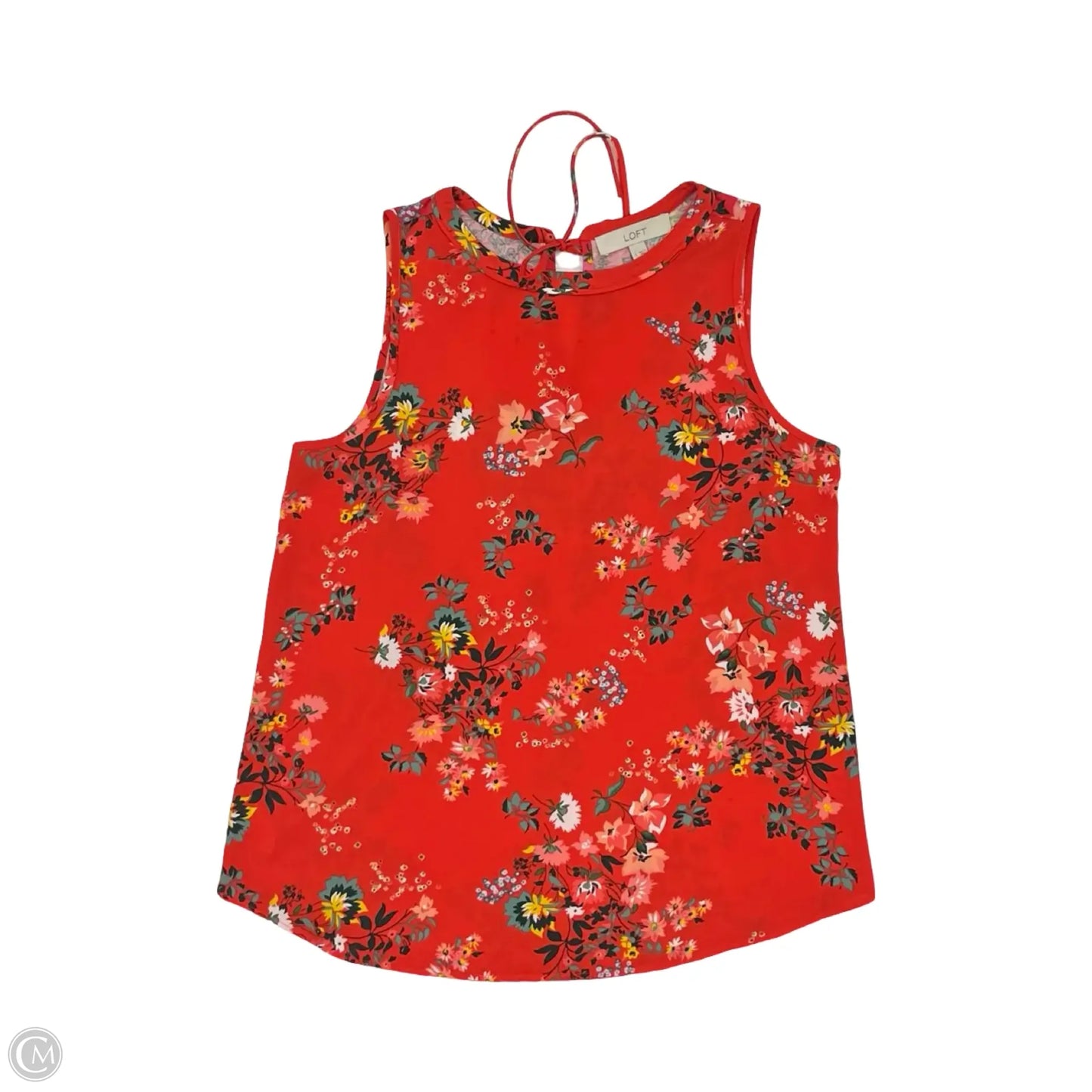 Blouse Sleeveless By Loft In Red, Size: S