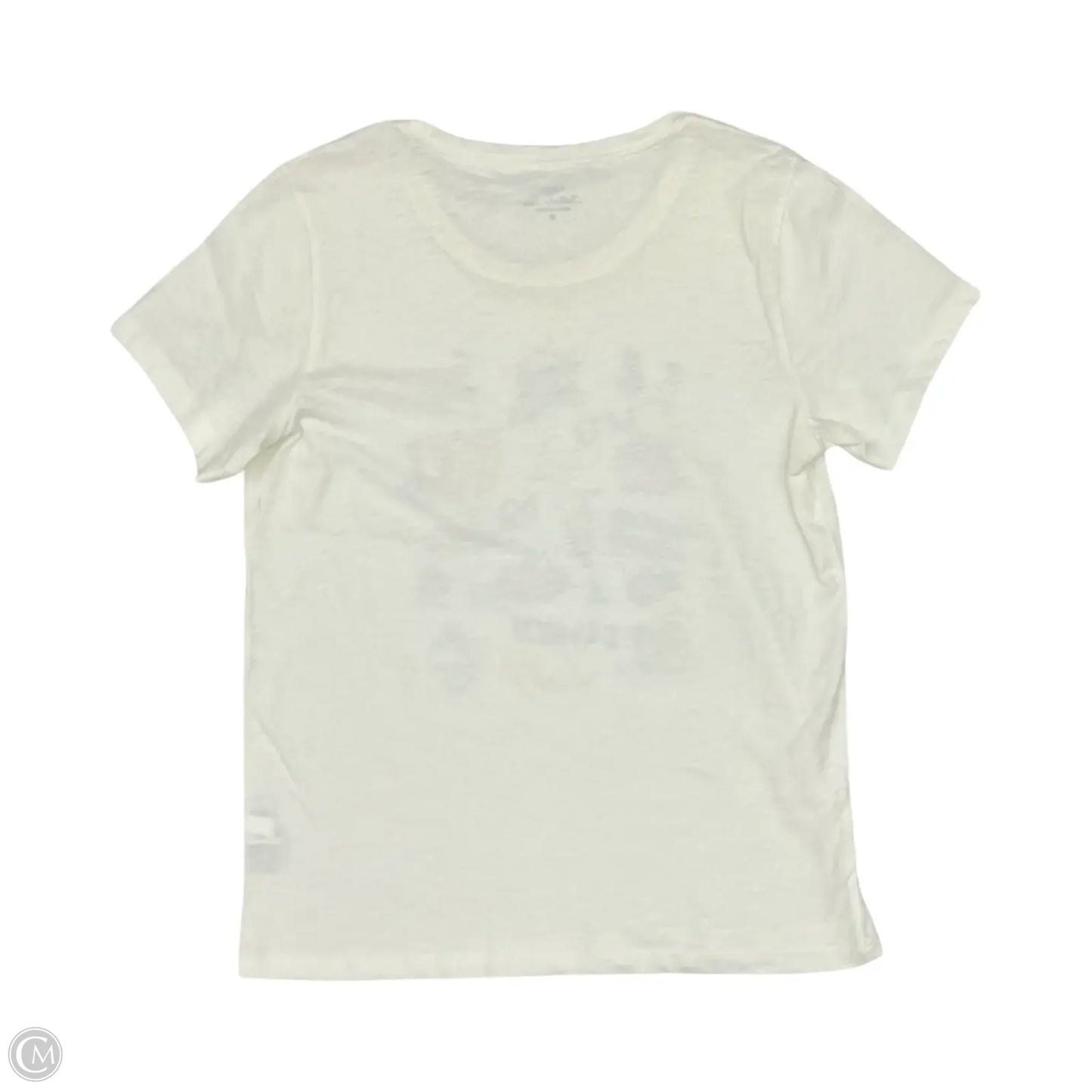 Top Short Sleeve By J. Crew In Cream, Size: M