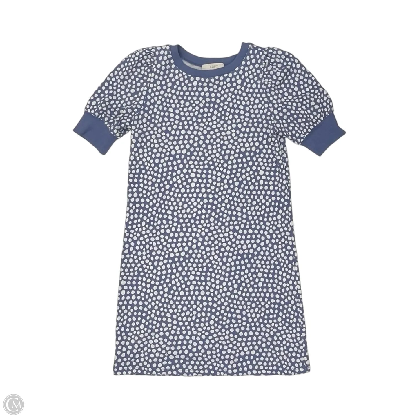 Dress Casual Short By Loft In Blue & White, Size: S