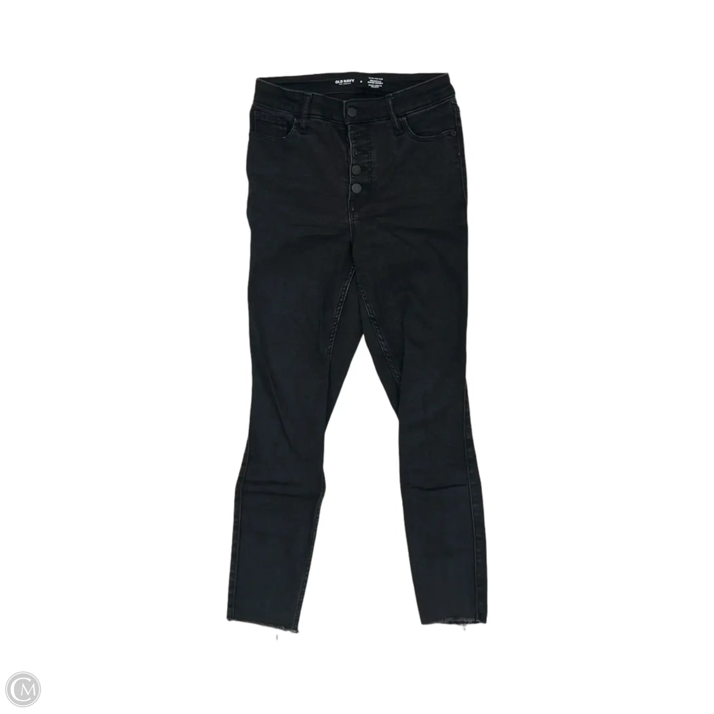 Jeans Skinny By Old Navy In Black Denim, Size: 4