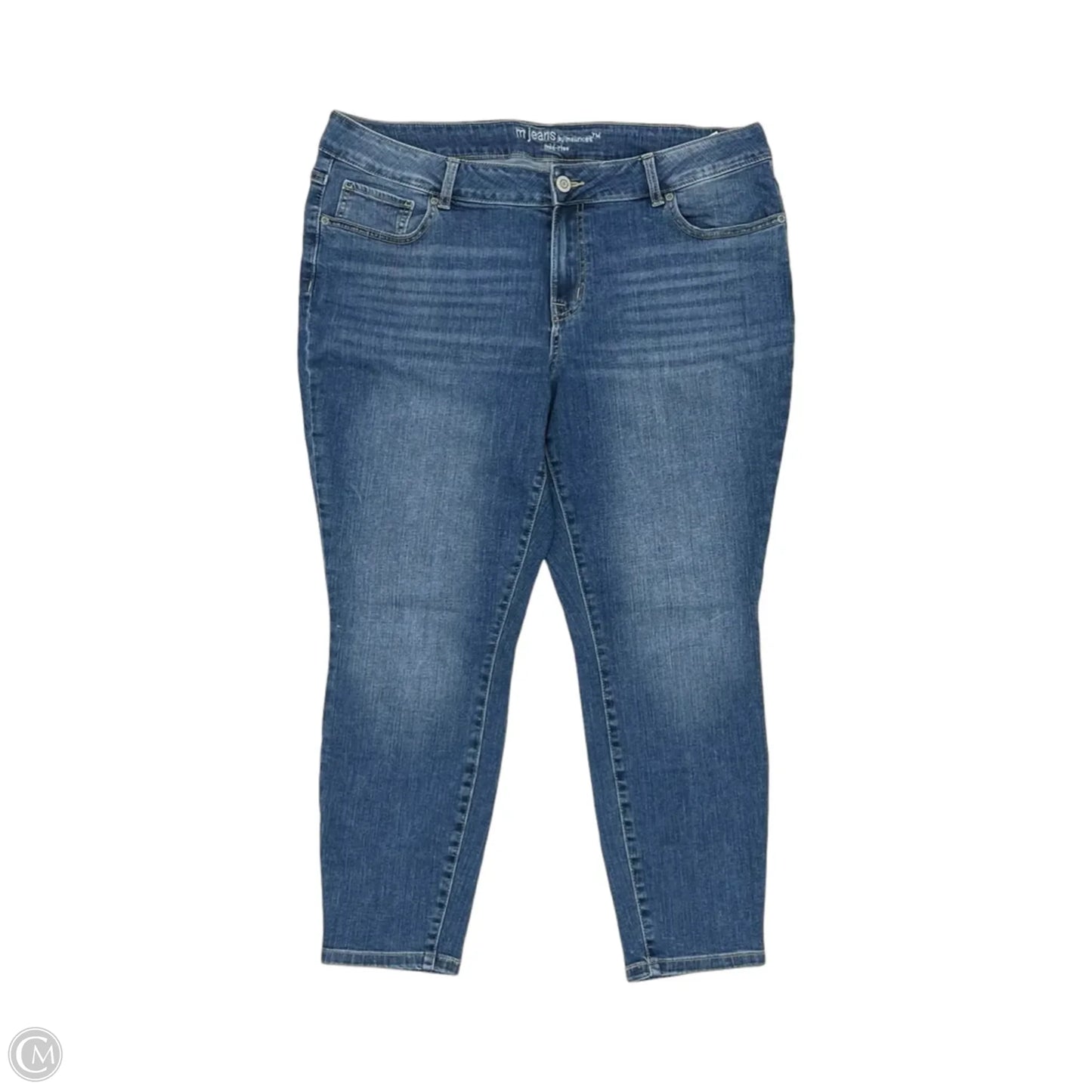 Jeans Skinny By Maurices In Blue Denim, Size: 18w