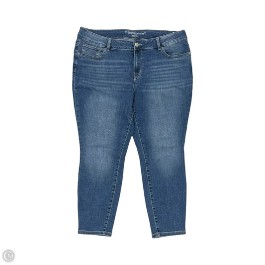 Jeans Skinny By Maurices In Blue Denim, Size: 18w