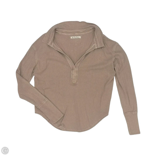 Top Long Sleeve By We The Free In Tan, Size: M