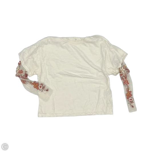 Top Long Sleeve By Free People In Chartreuse, Size: S