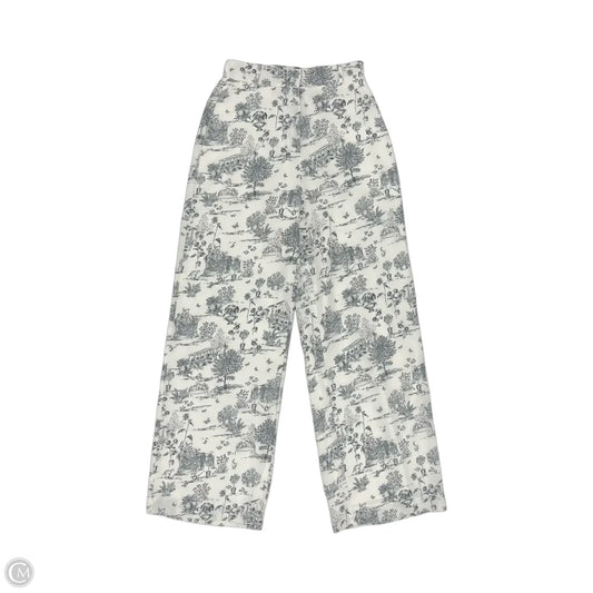 Pants Wide Leg By Sugar Lips In Grey & White, Size: S