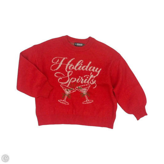 Sweater By Girl Dangerous In Red, Size: S